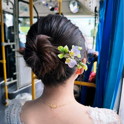 Pea Pod Bespoke Hairpin - Silk Hairpin(Ronghua)