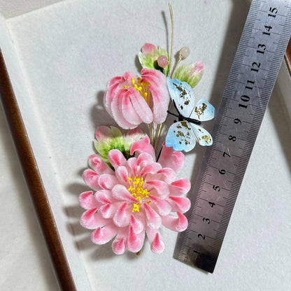 Chrysanthemum Bespoke Hairpin - Silk Hairpin(Ronghua)