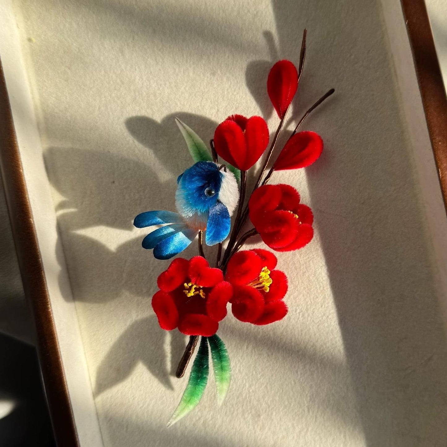 Magpies And Plum Blossoms Bespoke Hairpin - Silk Hairpin(Ronghua)