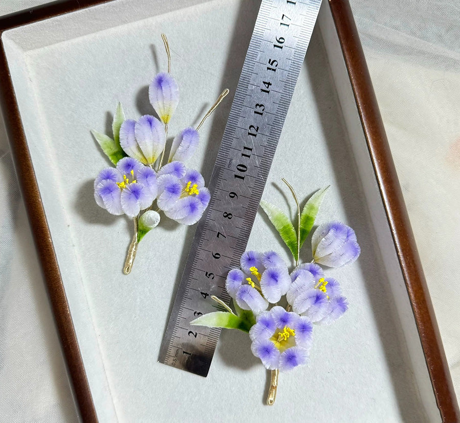 AB Style Bespoke Hairpin - Silk Hairpin(Ronghua)