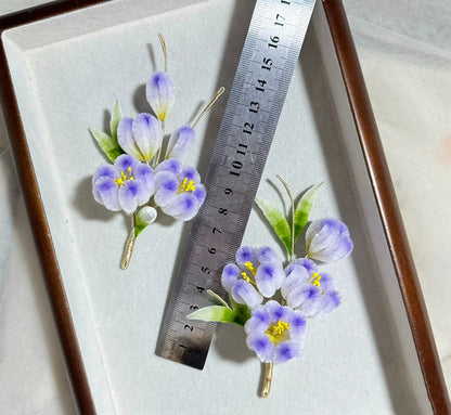 AB Style Bespoke Hairpin - Silk Hairpin(Ronghua)