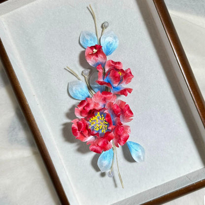 Peony Bespoke Hairpin - Silk Hairpin(Ronghua)