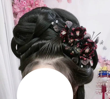 Peony Bespoke Hairpin - Silk Hairpin(Ronghua)