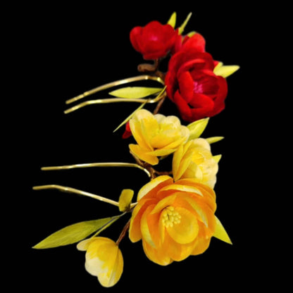 Flower Bespoke Hairpin - Silk Hairpin(Ronghua)