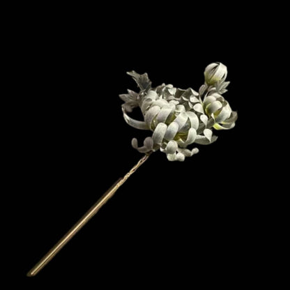 Chrysanthemum Bespoke Hairpin - Silk Hairpin(Ronghua)
