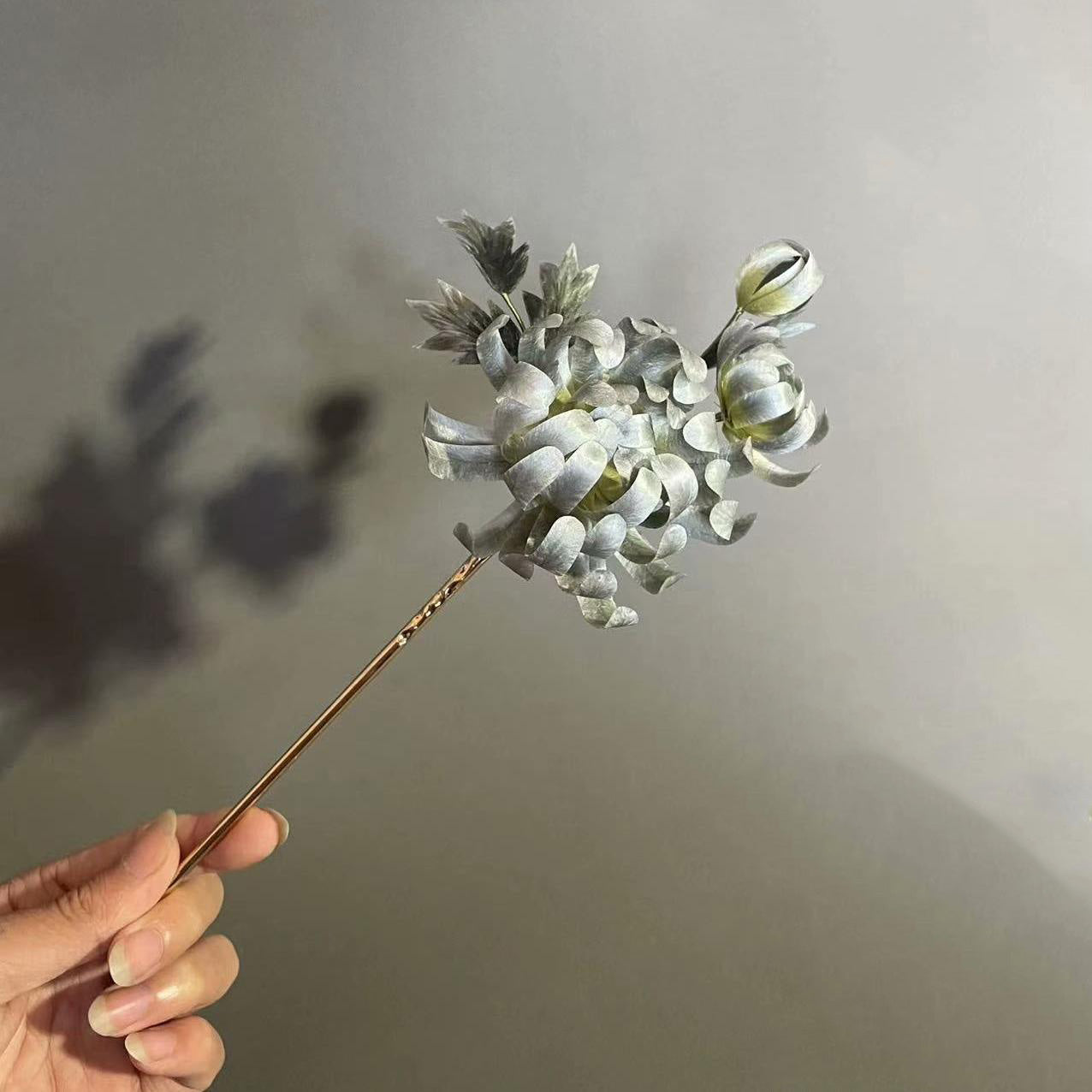 Chrysanthemum Bespoke Hairpin - Silk Hairpin(Ronghua)
