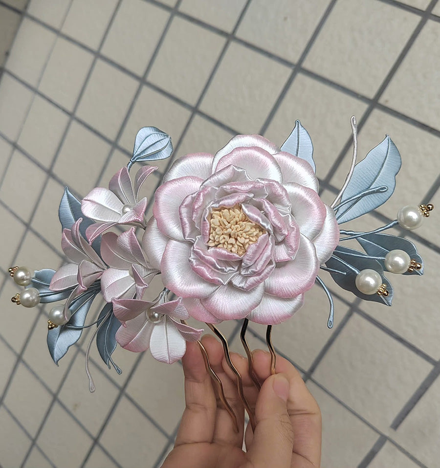 Flower Bespoke Hairpin - Silk Hairpin(Chanhua)