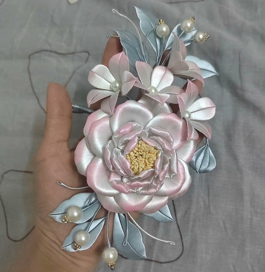 Flower Bespoke Hairpin - Silk Hairpin(Chanhua)