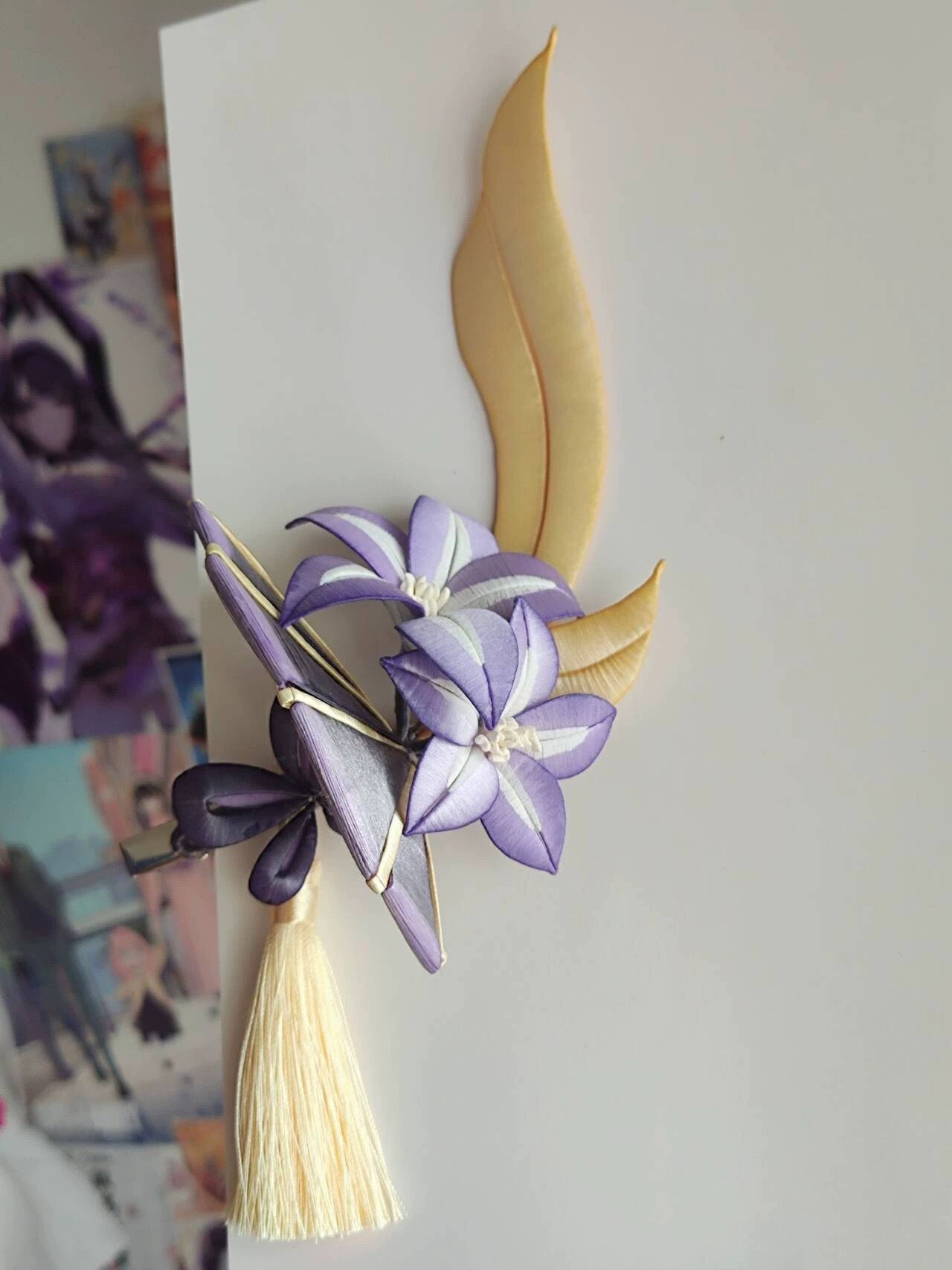 Raiden Shogun Headwear Bespoke Hairpin - Silk Hairpin(Chanhua)