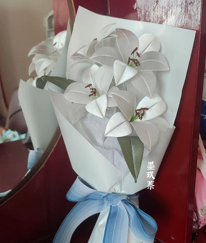 Lily Bespoke Flower Bouquet - Silk Bouquet(Chanhua)