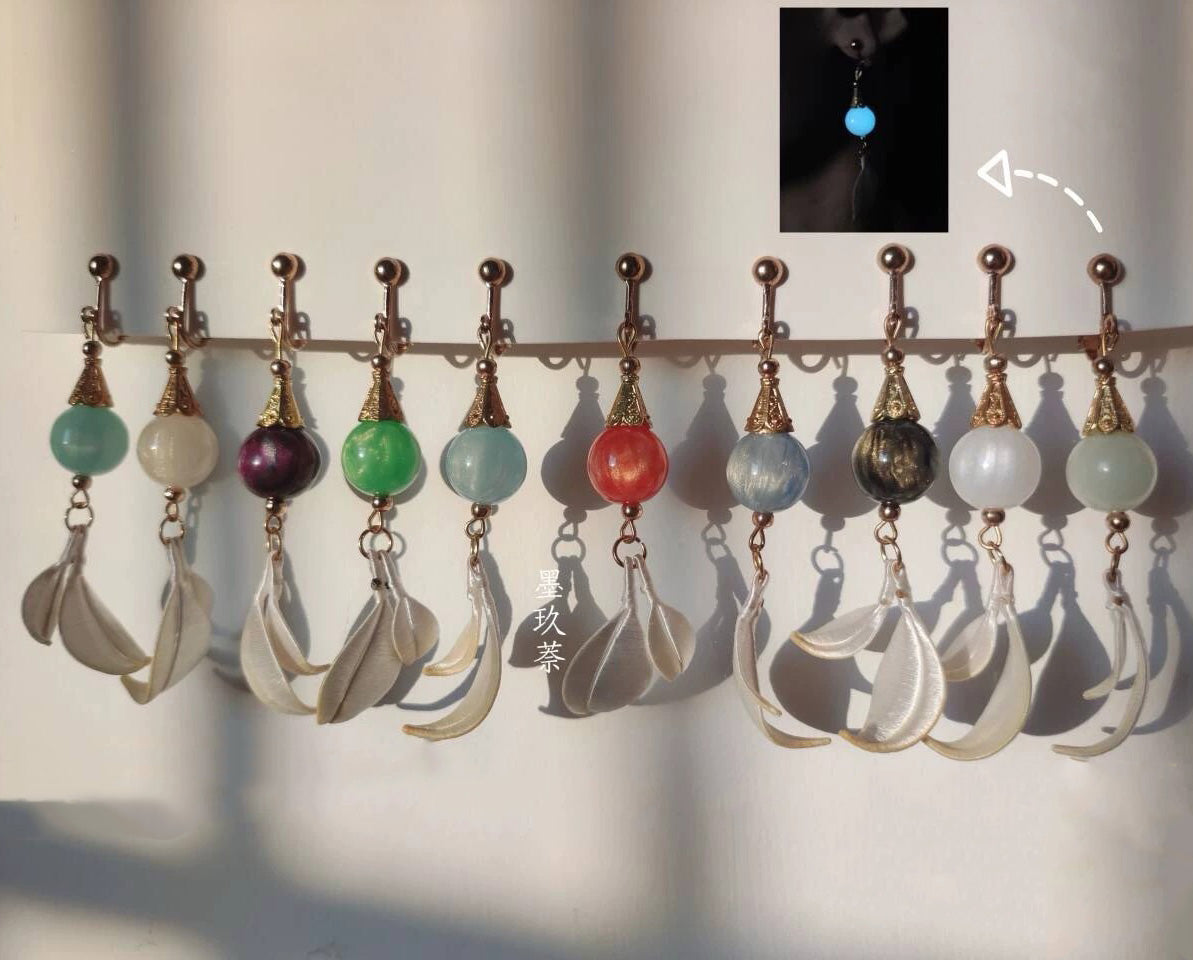 Element Handmade Earrings - Silk Element Earrings(Chanhua)