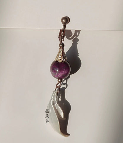 Element Handmade Earrings - Silk Element Earrings(Chanhua)