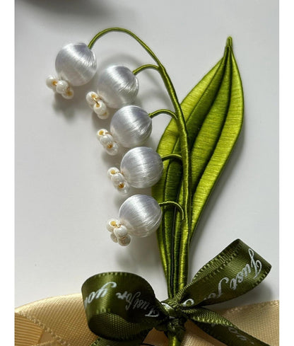 Lily Of The Valley Handmade Brooch - Silk Brooch(Chanhua)
