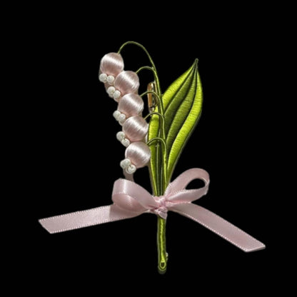 Lily Of The Valley Handmade Brooch - Silk Brooch(Chanhua)