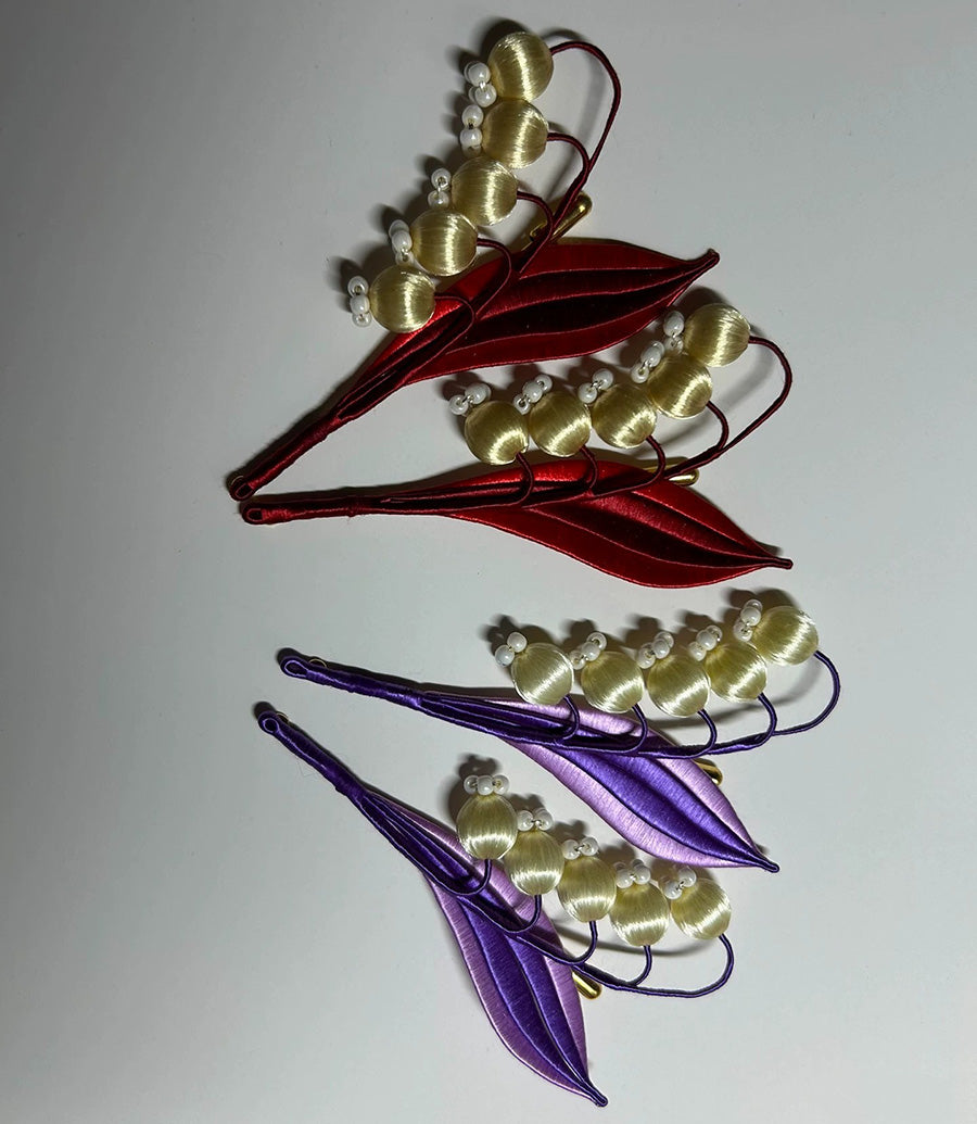 Lily Of The Valley Handmade Brooch - Silk Brooch(Chanhua)