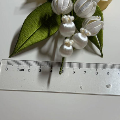 Lily Of The Valley Bespoke Brooch - Silk Brooch(Chanhua)