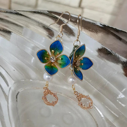 Colorful Series Bespoke Earrings - Silk Earrings(Ronghua)