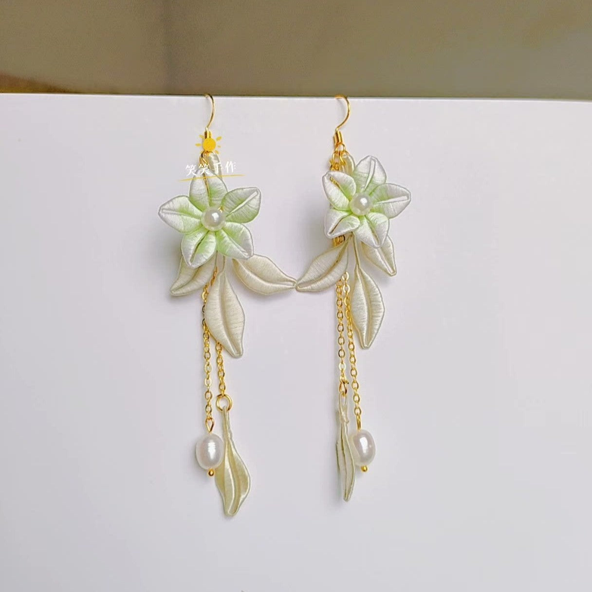 Handcrafted Chanhua Floral Earrings - 925 Silver Hooks & Freshwater Pearls | Versatile & Elegant