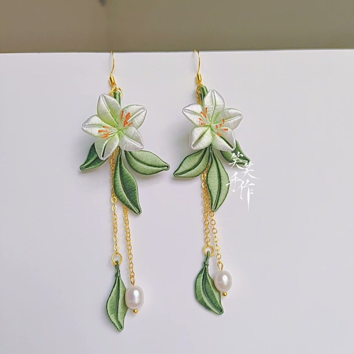 Handcrafted Chanhua Floral Earrings - 925 Silver Hooks & Freshwater Pearls | Versatile & Elegant