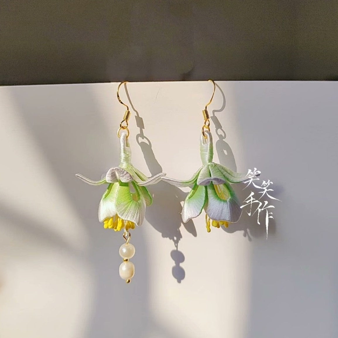 Handmade Chanhua Flower Earrings - 925 Silver Hooks & Freshwater Pearls | Versatile Daily & Event Wear