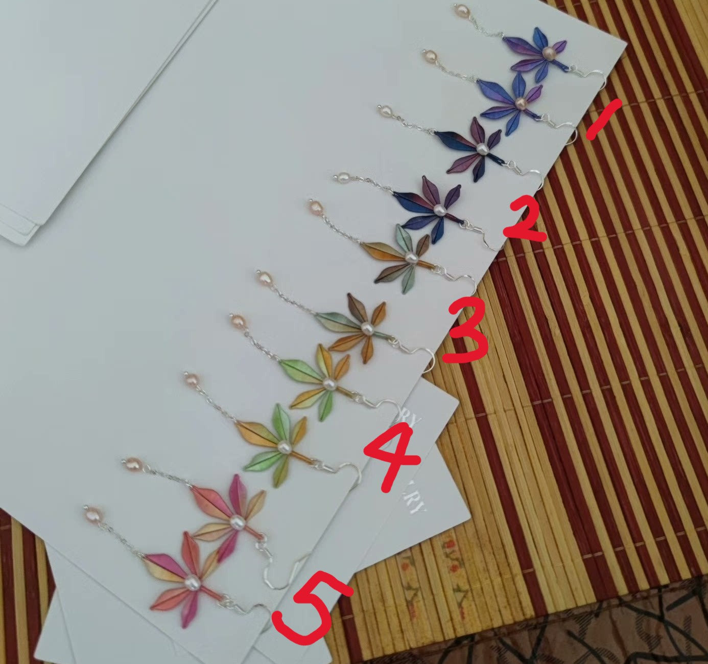 Handmade Chanhua Maple Leaf Earrings - 925 Sterling Silver Hooks