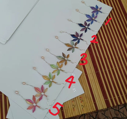 Handmade Chanhua Maple Leaf Earrings - 925 Sterling Silver Hooks