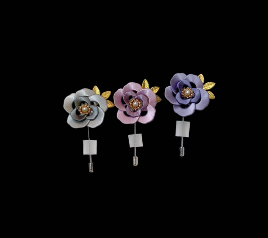 Handmade Chanhua Rose Brooch - Thread Rose Flower Pin