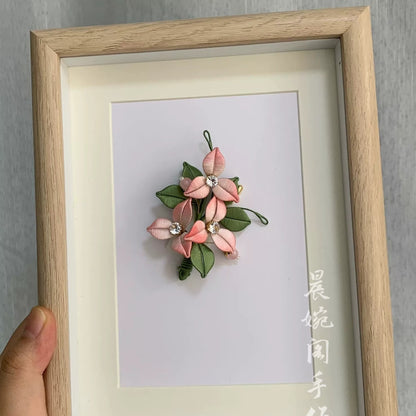 Handmade Chanhua Bougainvillea Hair Comb - Thread Flower Hair Accessory