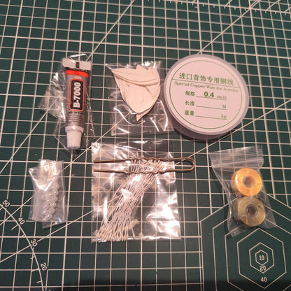 Taoxin Camellia Chanhua Hairpin Materials Flowers DIY Kit - Include Detailed Video Tutorial