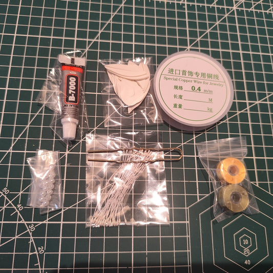 Taoxin Camellia Chanhua Hairpin Materials Flowers DIY Kit - Include Detailed Video Tutorial