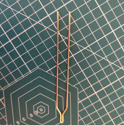Y-Shaped Metal Hair Stick | DIY Hairpin Finding & Minimalist Bun Pin/2 Hair Stick