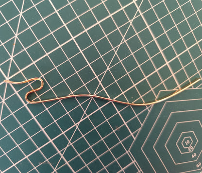 Serpentine Metal Hair Stick | DIY Hairpin Blank & Modern Updo Pin | 3 Hair Sticks