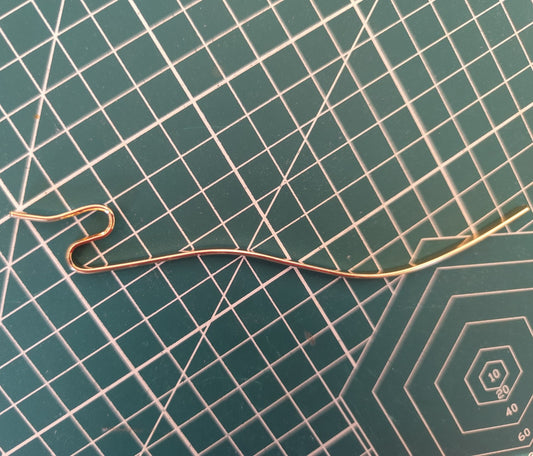 Serpentine Metal Hair Stick | DIY Hairpin Blank & Modern Updo Pin | 3 Hair Sticks