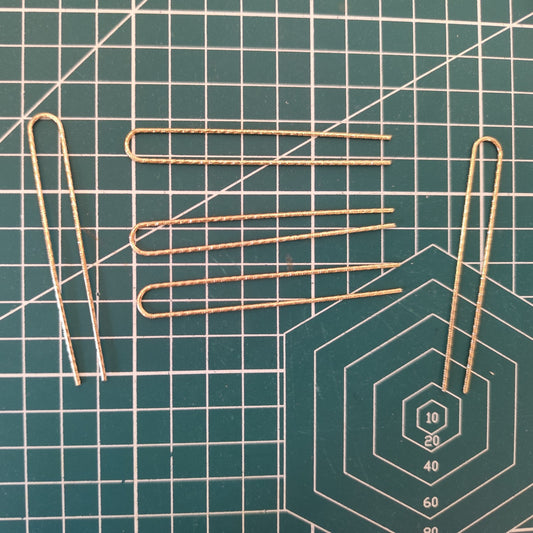 75mm U-Shaped Hair Fork ( 5 Hair Fork)- Metal Hairpin Blanks for DIY Crafts & Minimalist Updos