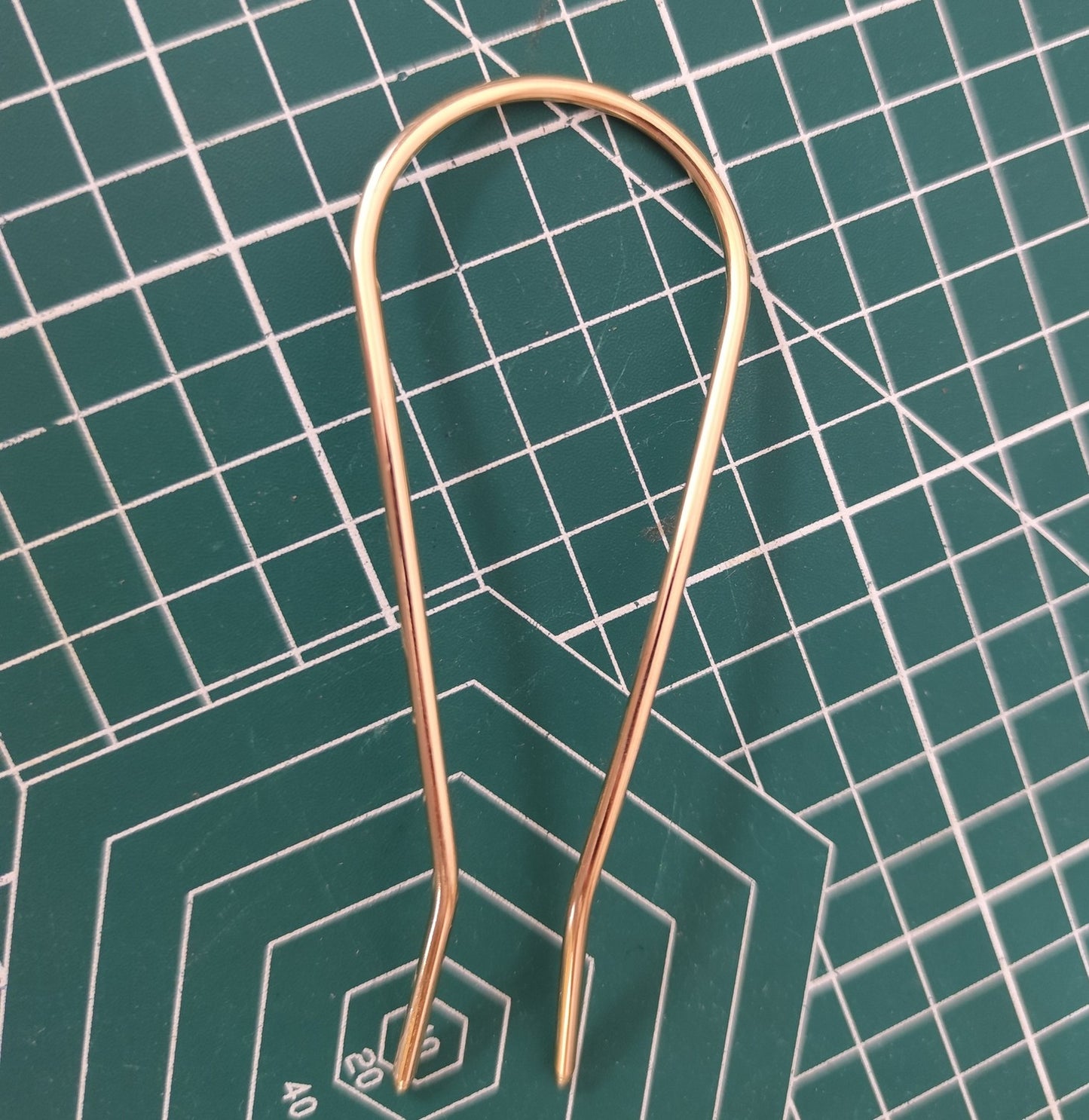 Minimalist 110mm U-Shaped Hair Fork - Metal Hair Pin Blank for DIY Jewelry & Hair Accessories