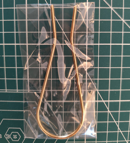 Minimalist 110mm U-Shaped Hair Fork - Metal Hair Pin Blank for DIY Jewelry & Hair Accessories