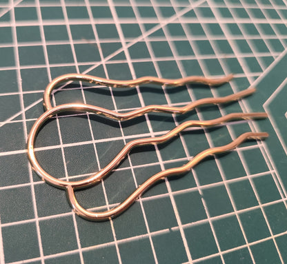 Four-Prong Alloy Hair Pins for DIY Hairstyles