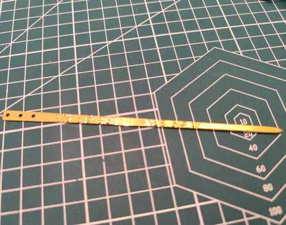 Engraved Alloy Hair Stick for DIY Hairstyles - 150mm Length