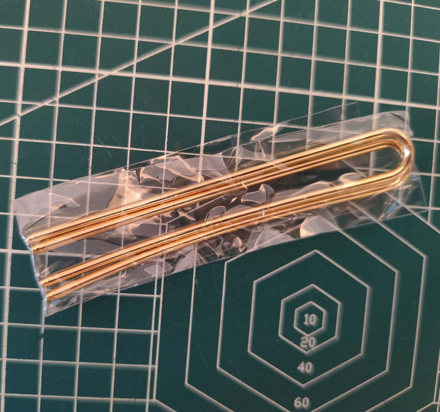 2-Prong U-Shaped Alloy Hair Pins for DIY Hairstyles - 105mm Length/ 2 Hair Pins