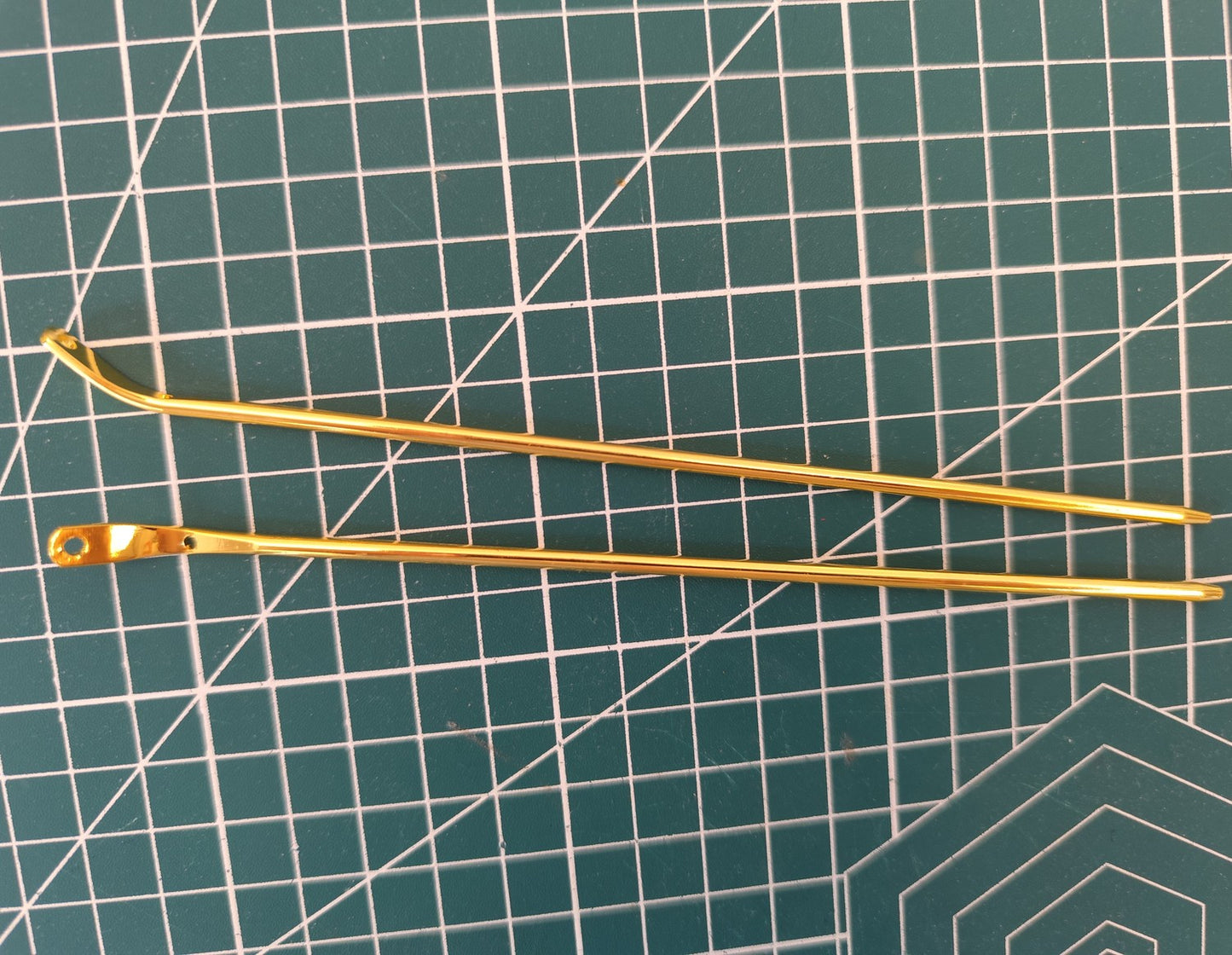 Curved Metal Hair Stick, 170mm | DIY Hairpin Blank for Jewelry Making & Crafts/ 2 Hair Stick