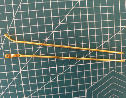 Curved Metal Hair Stick, 170mm | DIY Hairpin Blank for Jewelry Making & Crafts/ 2 Hair Stick