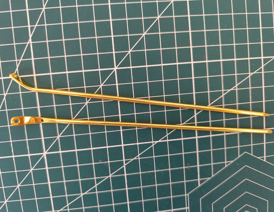 Curved Metal Hair Stick, 170mm | DIY Hairpin Blank for Jewelry Making & Crafts/ 2 Hair Stick