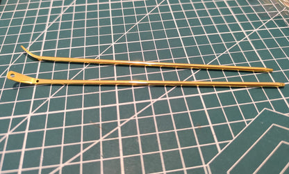 Curved Metal Hair Stick, 170mm | DIY Hairpin Blank for Jewelry Making & Crafts/ 2 Hair Stick