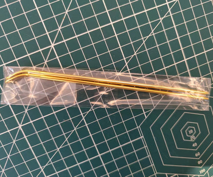 Curved Metal Hair Stick, 170mm | DIY Hairpin Blank for Jewelry Making & Crafts/ 2 Hair Stick