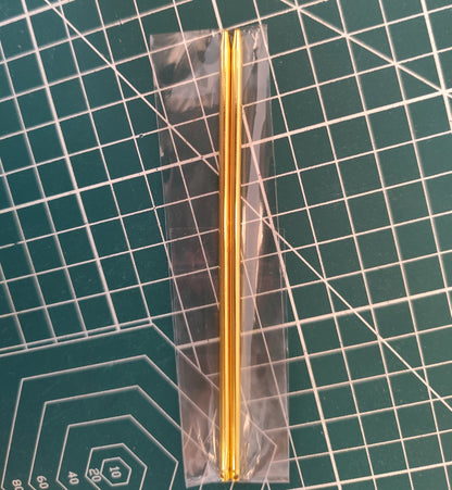 Minimalist Ball Tip Hair Stick, 125mm | DIY Metal Hairpin Base for Crafting | 2 Hair Sticks