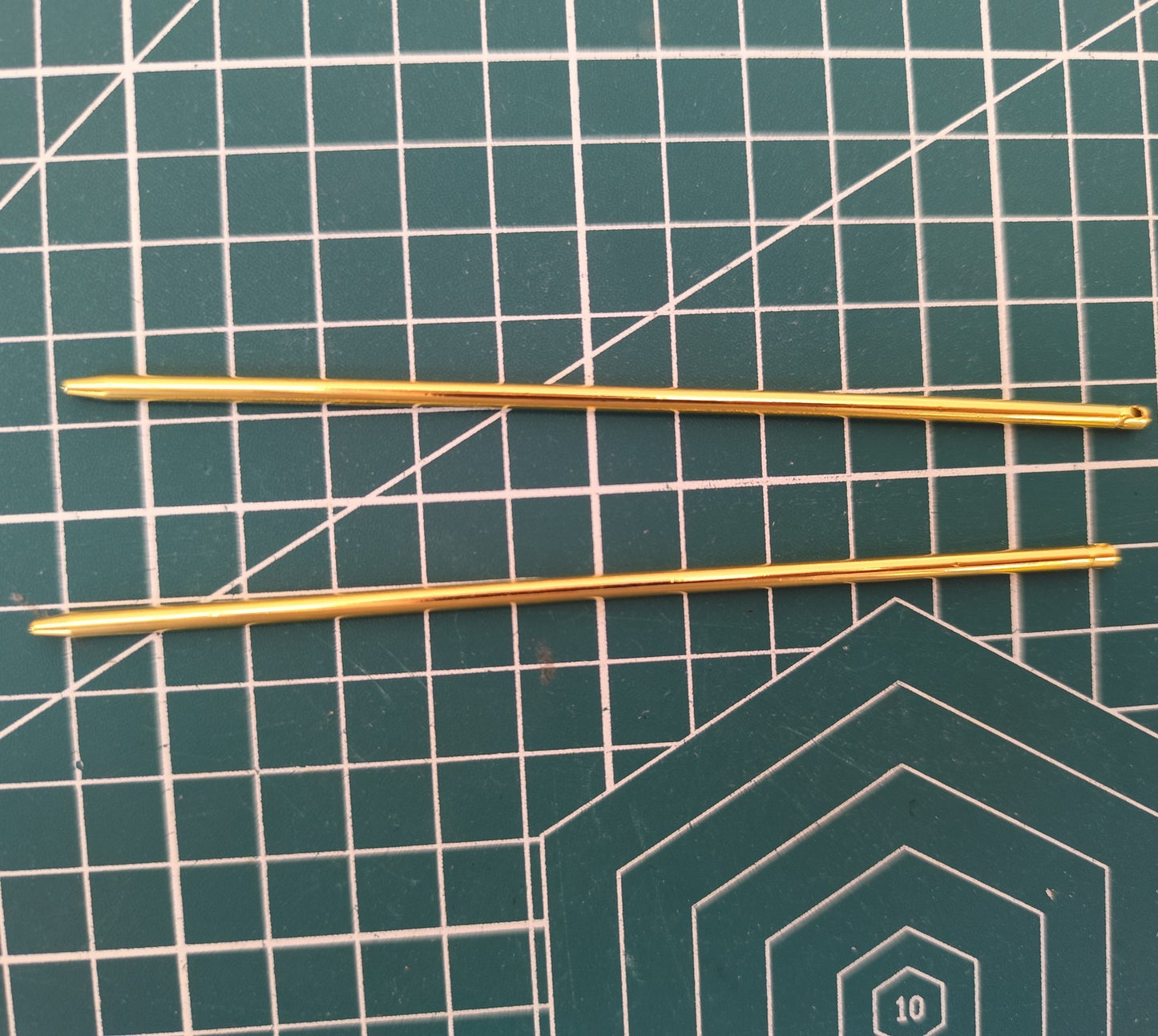 Minimalist Ball Tip Hair Stick, 125mm | DIY Metal Hairpin Base for Crafting | 2 Hair Sticks