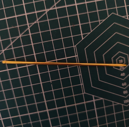 Minimalist Ball Tip Hair Stick, 125mm | DIY Metal Hairpin Base for Crafting | 2 Hair Sticks