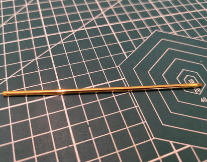 Minimalist Ball Tip Hair Stick, 125mm | DIY Metal Hairpin Base for Crafting | 2 Hair Sticks