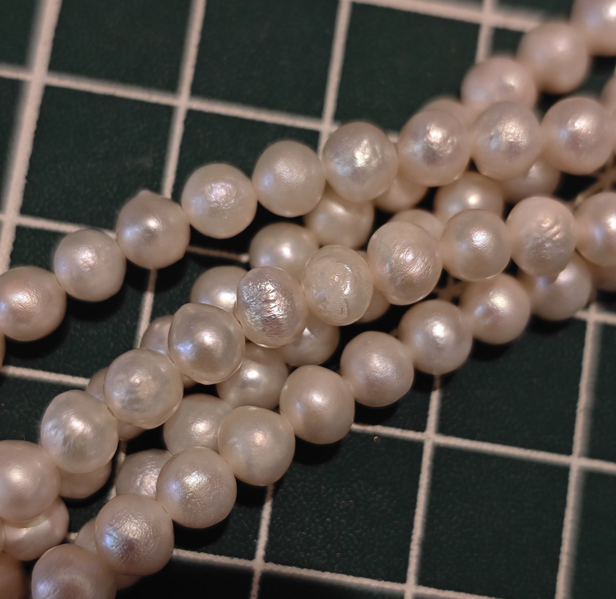 Matte Natural Freshwater Pearl Strand, 4.5mm Beads, 39cm