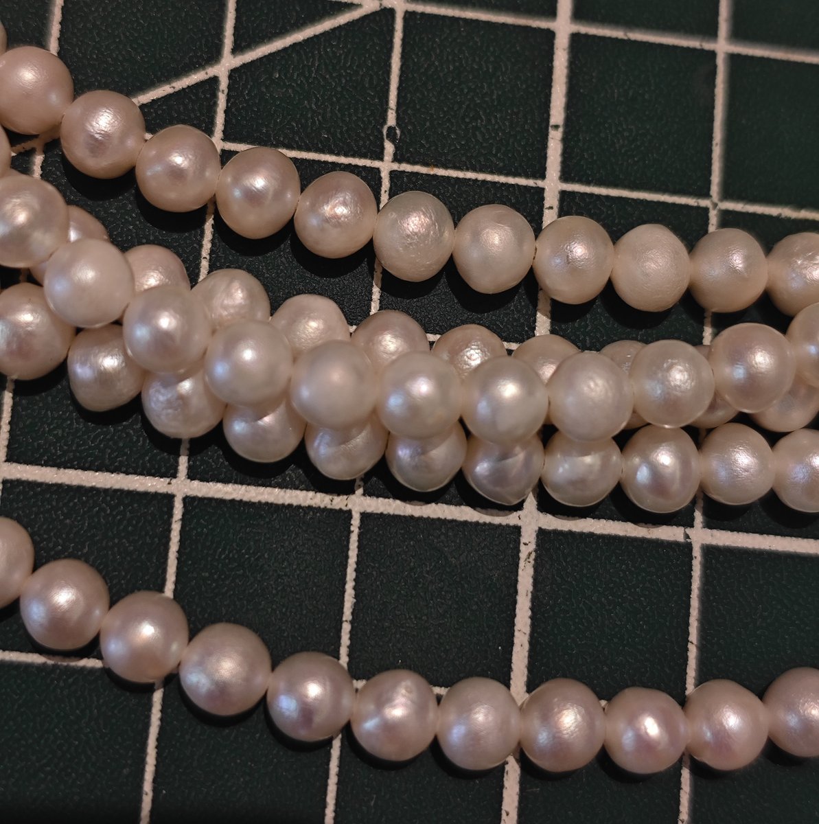 Matte Natural Freshwater Pearl Strand, 4.5mm Beads, 39cm